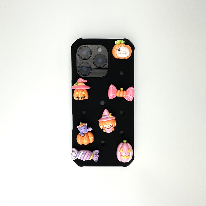 cute witch bow cat charm